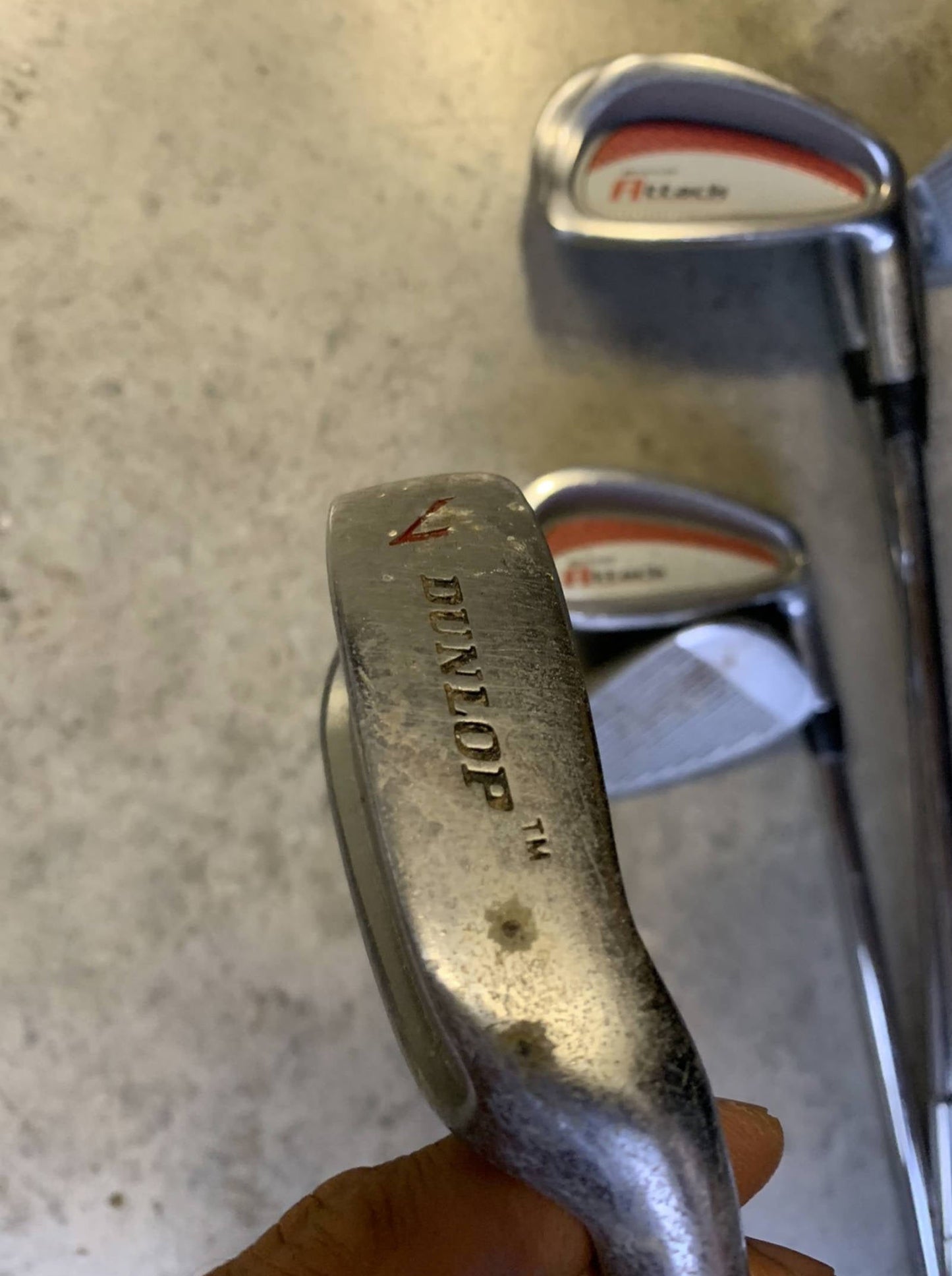 Old Golf Clubs Set with Bag